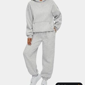 NEW Gray Hoodie and Sweatpants Set